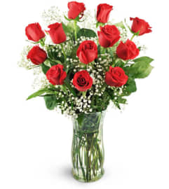 12 Classic Red Roses. An arrangement by Avenue Flowers and Gifts.