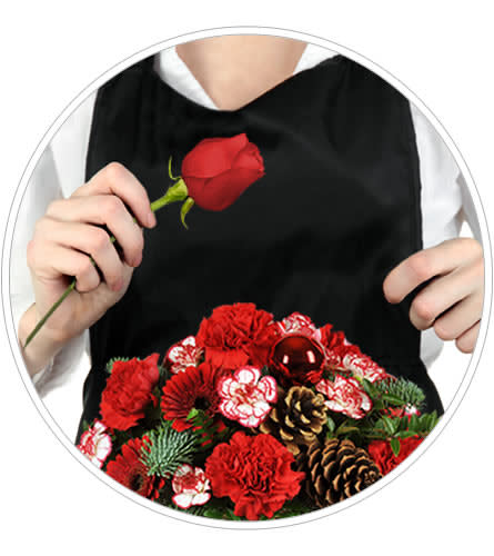 Very Merry Christmas Artist’s Design. An arrangement by Avenue Flowers and Gifts. Your one-of-a-kind arrangement will include the designer's...