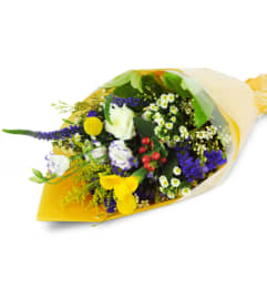 Florist’s Choice Small Wrapped Bouquet. An arrangement by Avenue Flowers and Gifts.