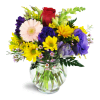 A Touch of Bliss™ - Standard. An arrangement by Avenue Flowers and Gifts. Bursting with fresh daisies, Gerbera daisies, alstroemeria, and more,...